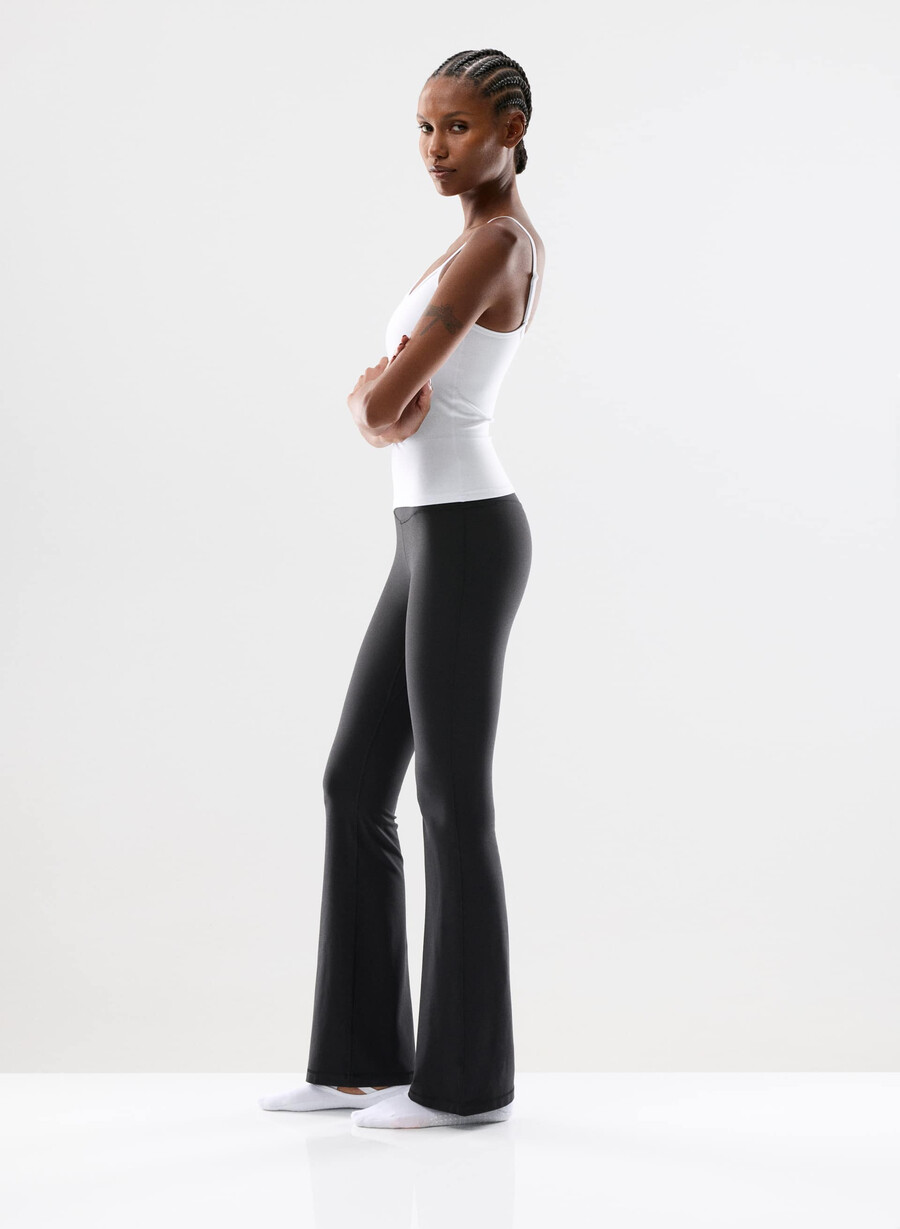 leggings butter cheeky hi-rise flare 32 nero