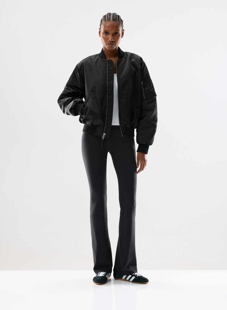 leggings butter cheeky hi-rise flare 32 nero