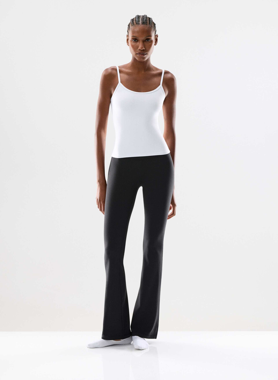 leggings butter cheeky hi-rise flare 32 nero