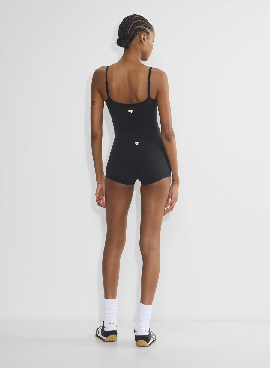 butter cheeky hi-rise 1.5 short nero