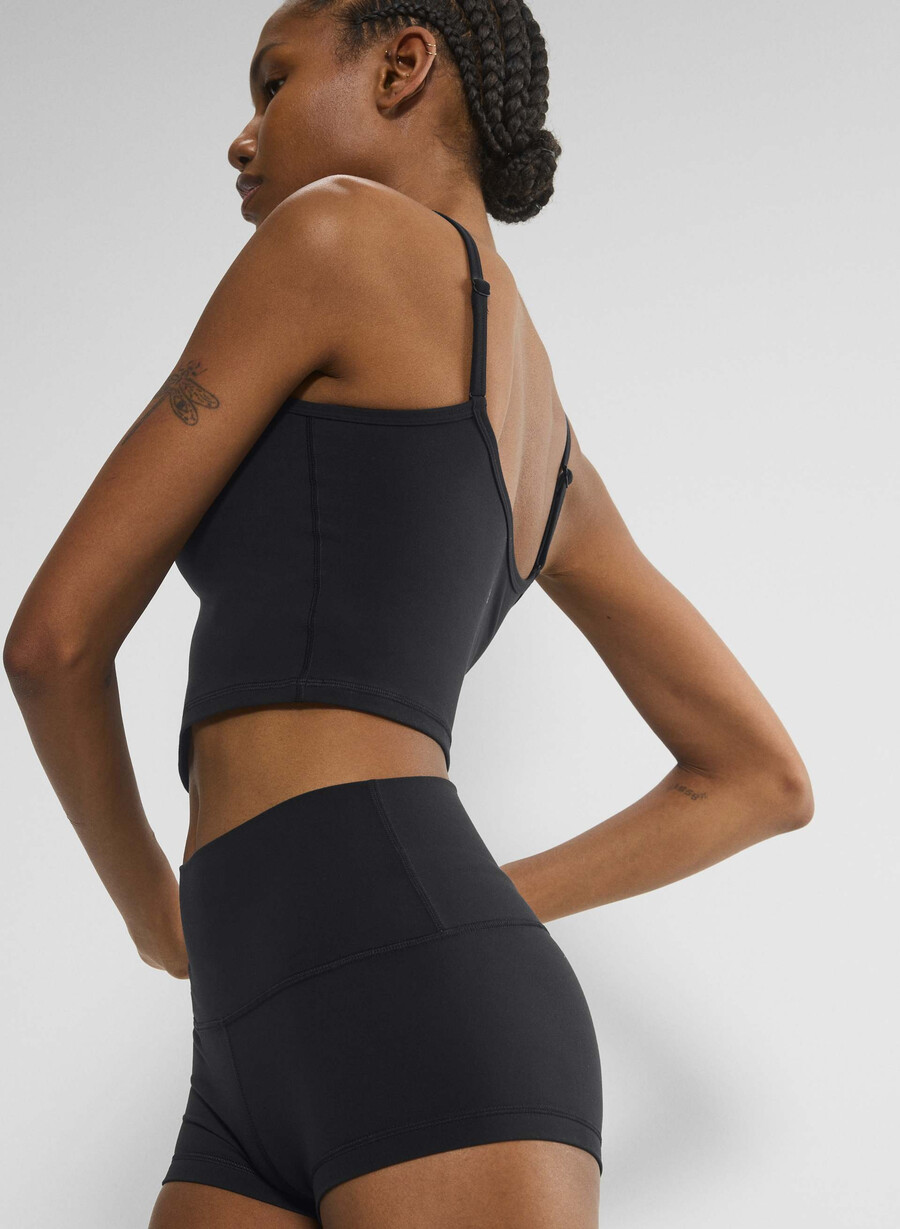 butter cheeky hi-rise 1.5 short nero