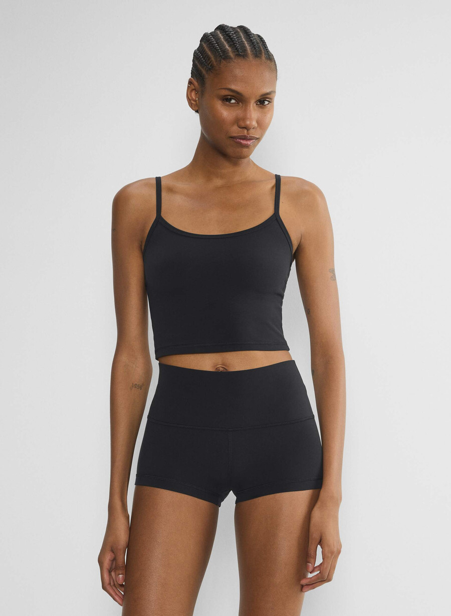 butter cheeky hi-rise 1.5 short nero