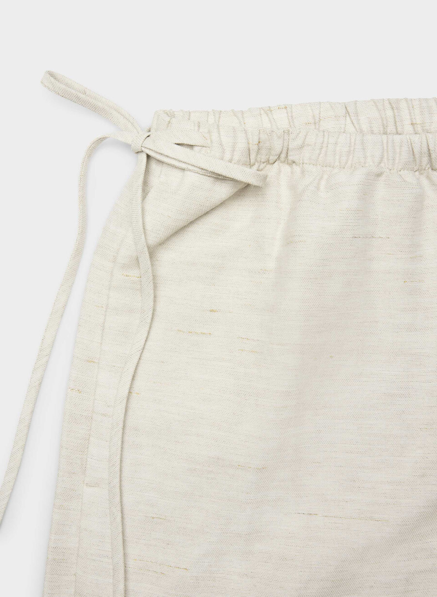 pantaloni artigianali cruiselinen ecru non tinti