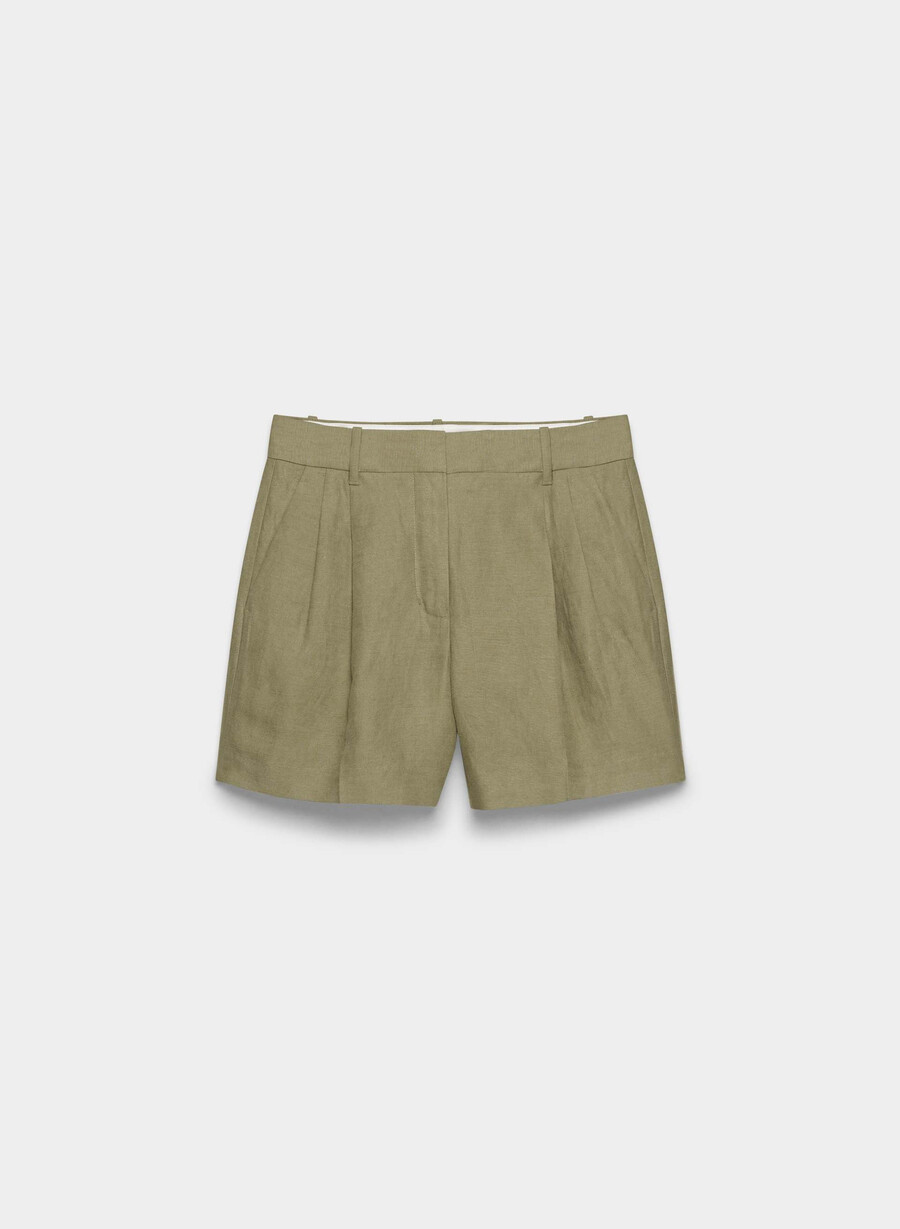 the effortless short curve-fit mid-thigh olive secche