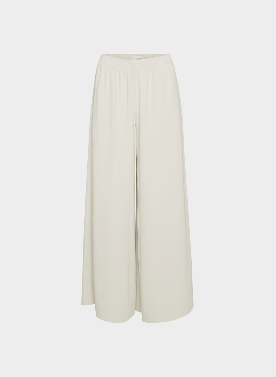 parker palazzo pant - studio drape matte pearl