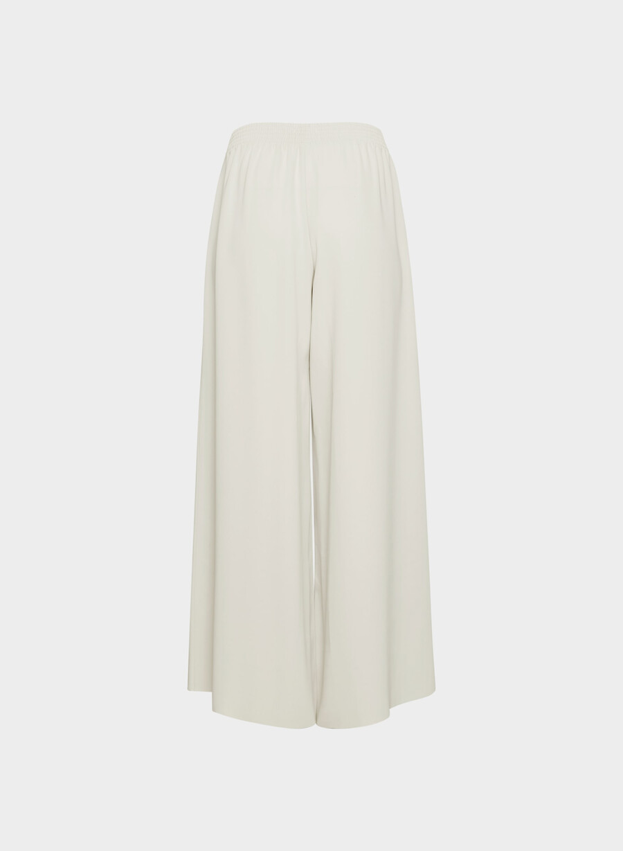 parker palazzo pant - studio drape matte pearl