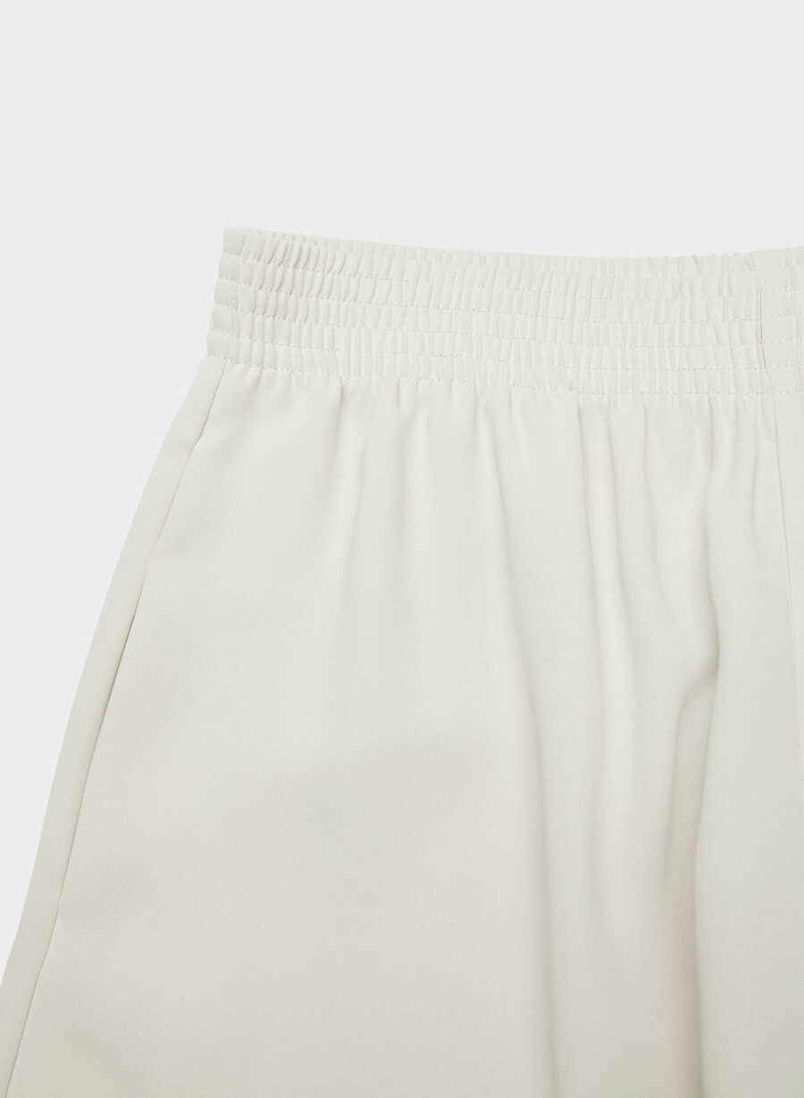 parker palazzo pant - studio drape matte pearl