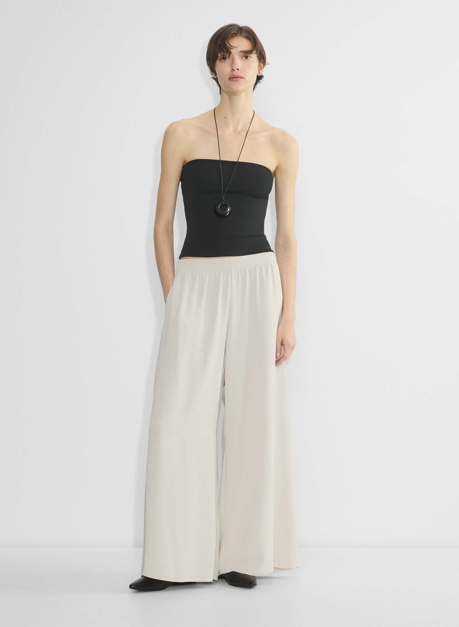 parker palazzo pant - studio drape secchi olive