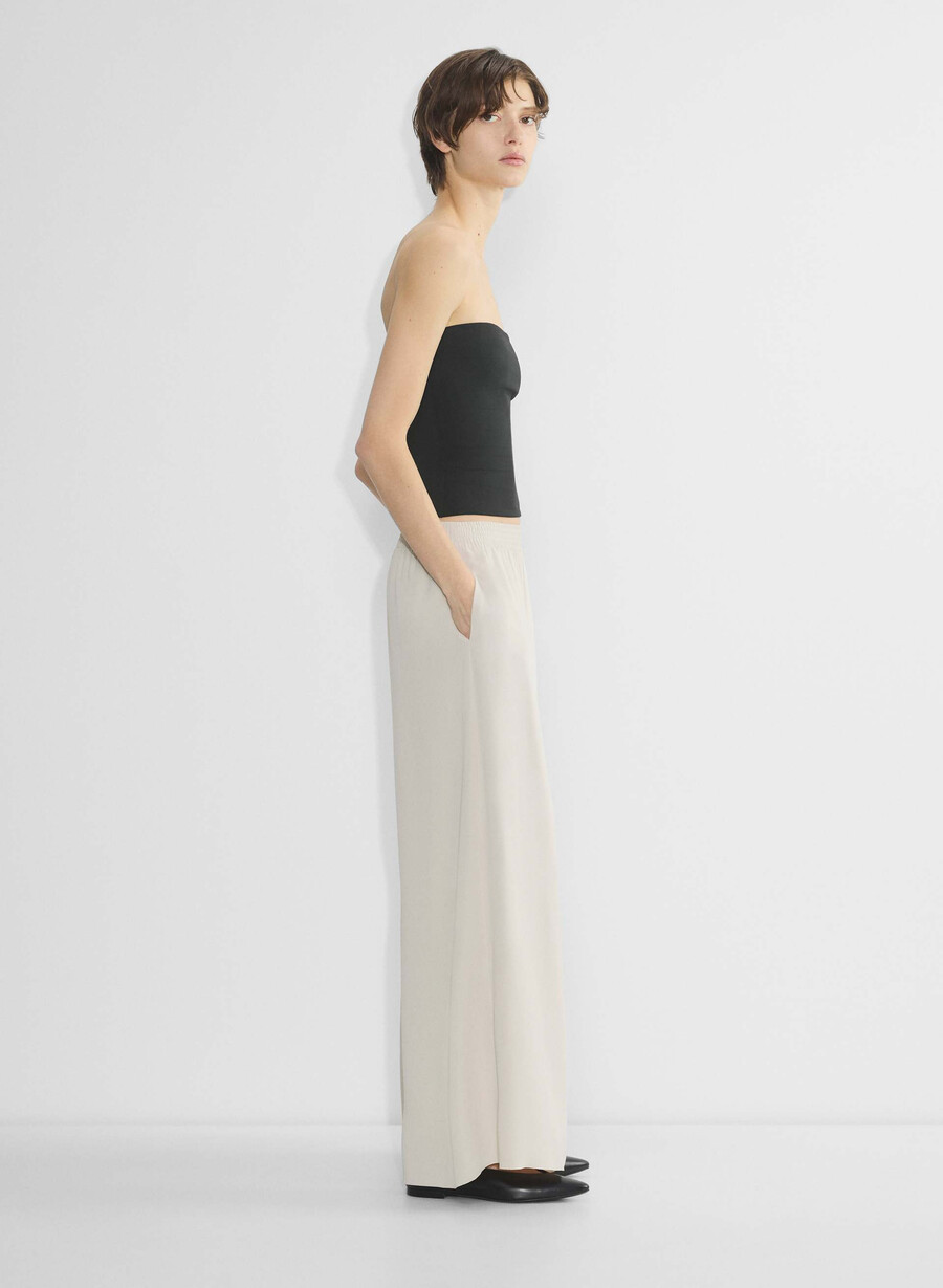 parker palazzo pant - studio drape secchi olive