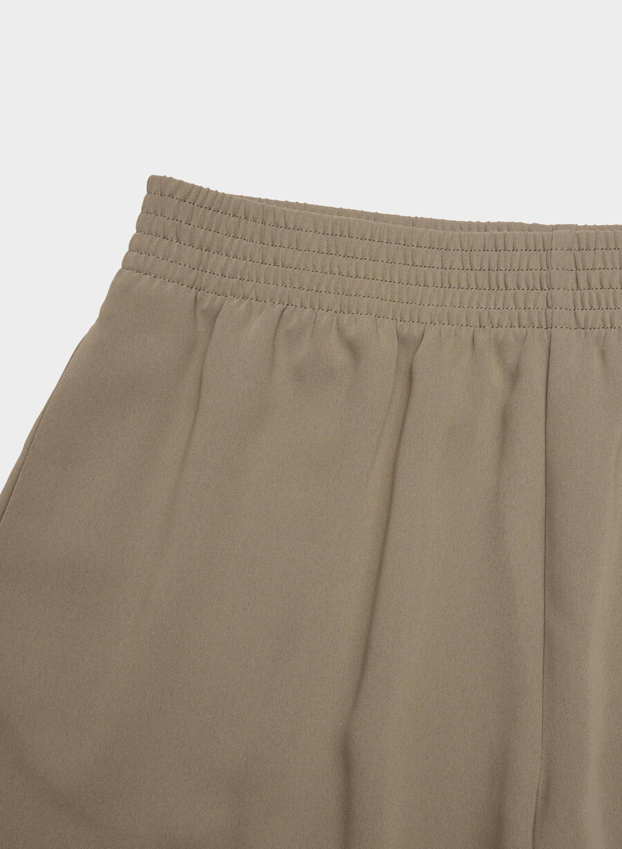 parker palazzo pant - studio drape cola taupe