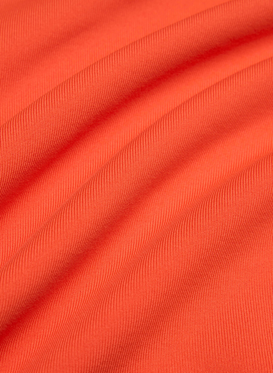 abito in popeline segmento rosso papavero