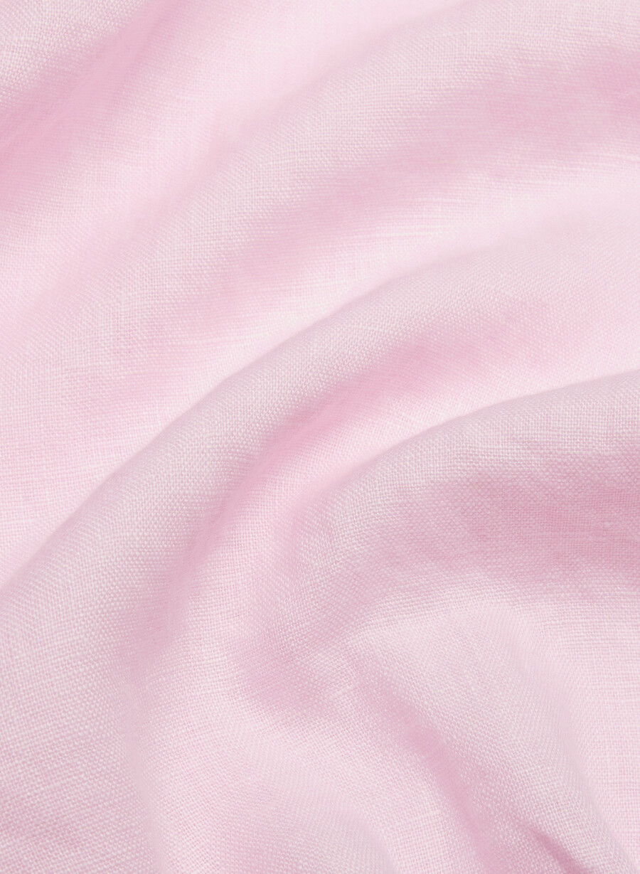 blusa in lino fiore villa pink