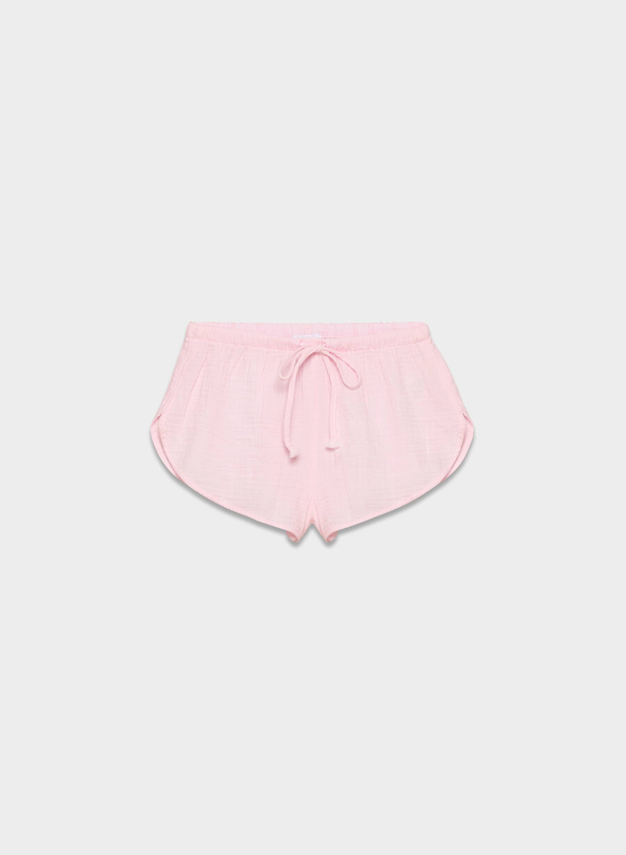 pantaloncini corti airplush cotton villa pink