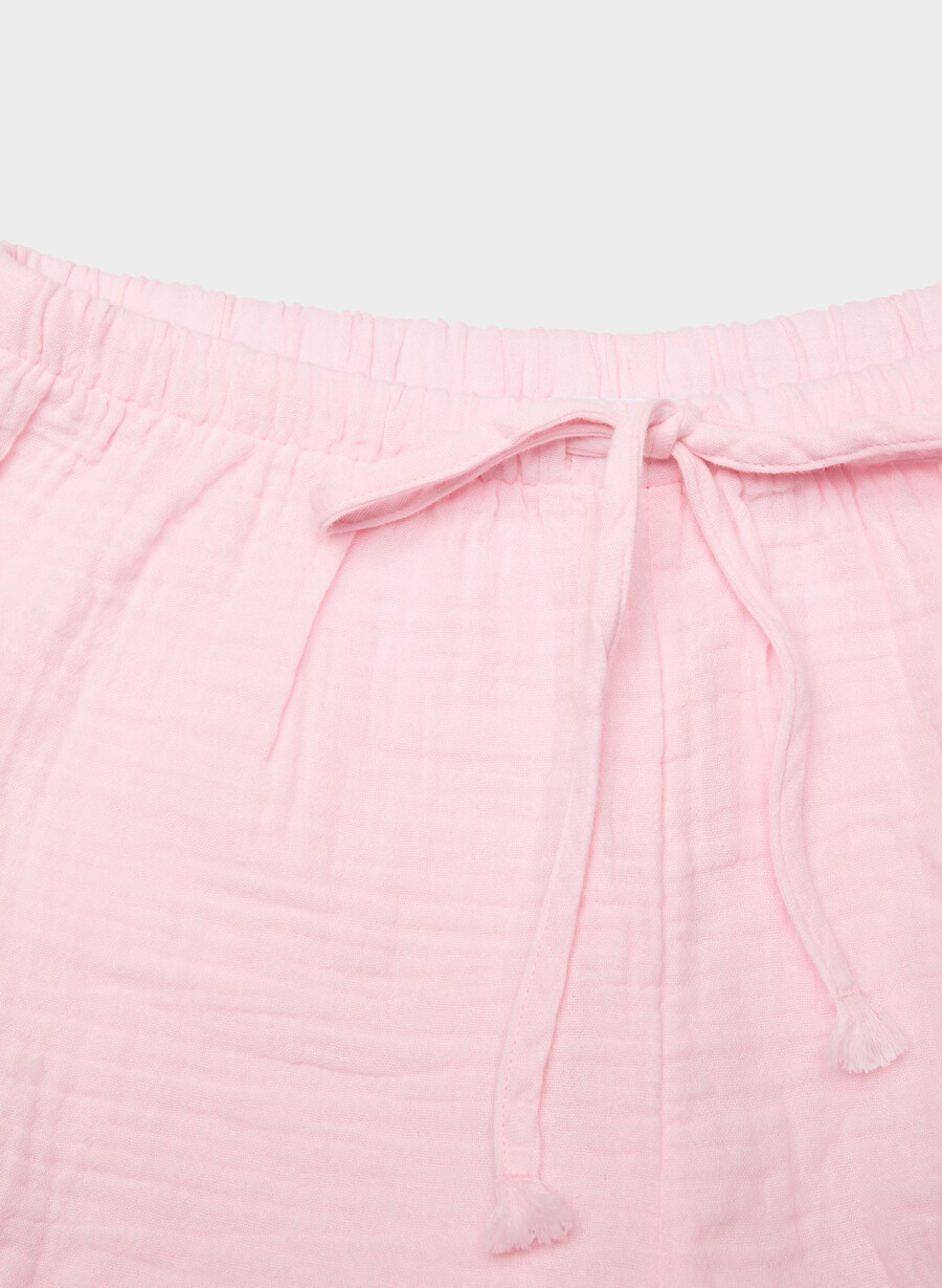 pantaloncini corti airplush cotton villa pink
