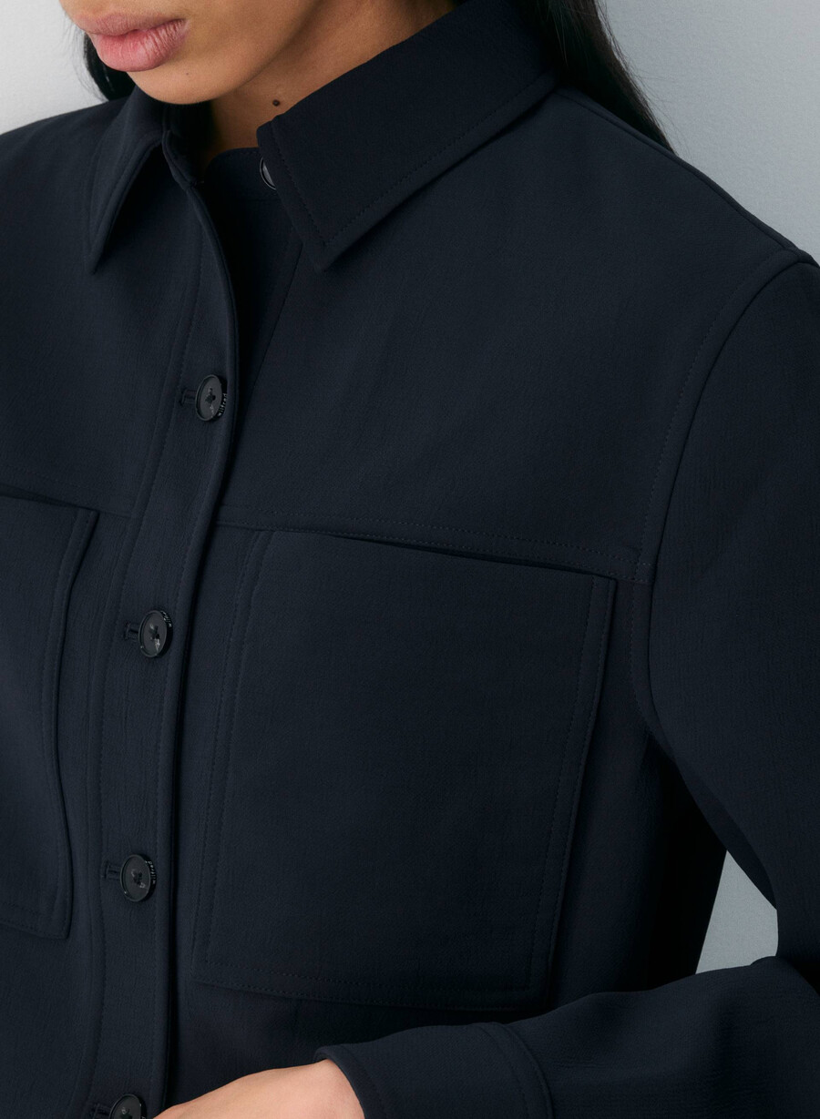 giacca corta - crepette dark navy