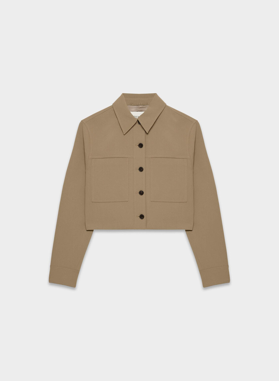 giacca corta - crepette folio brown
