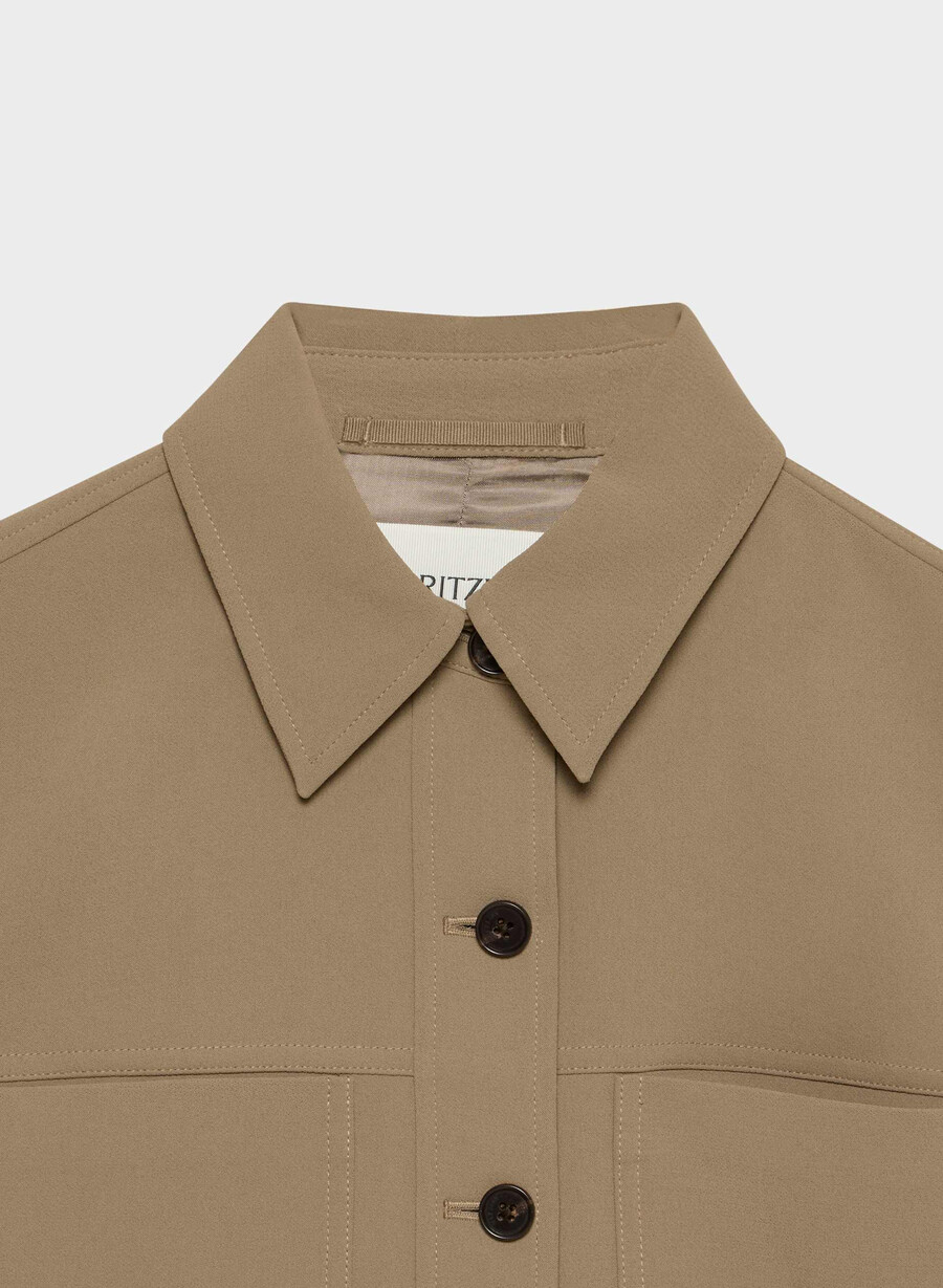 giacca corta - crepette folio brown