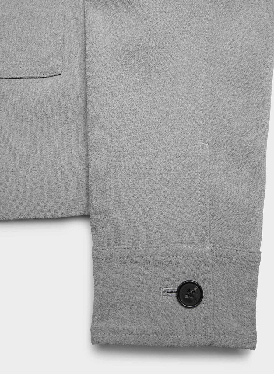 giacca corta - crepette riverstone grey