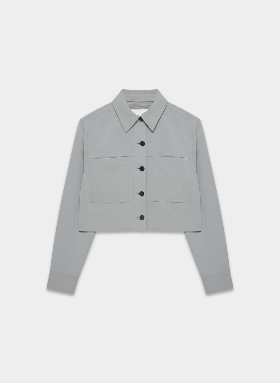 giacca corta - crepette riverstone grey