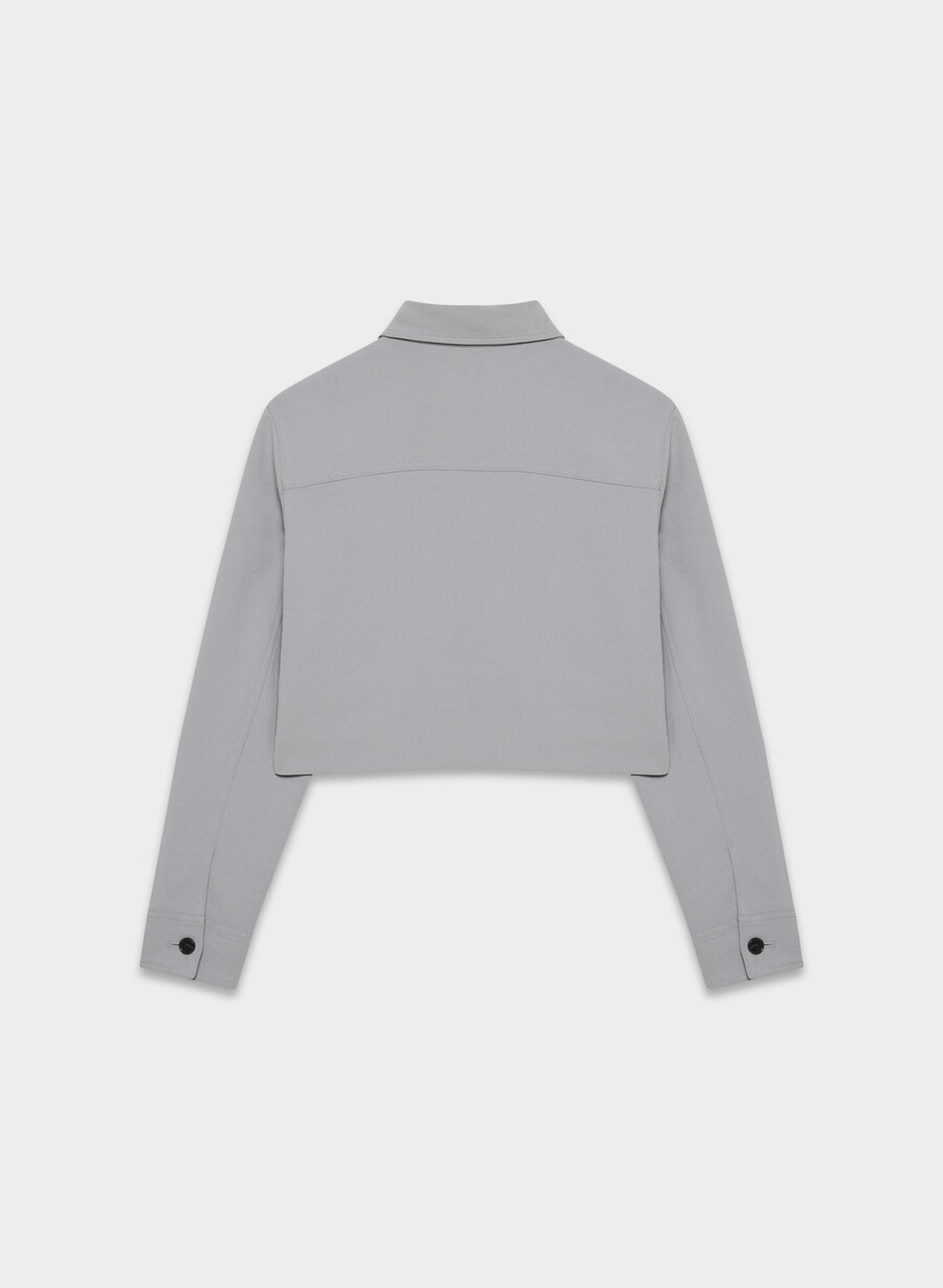 giacca corta - crepette riverstone grey