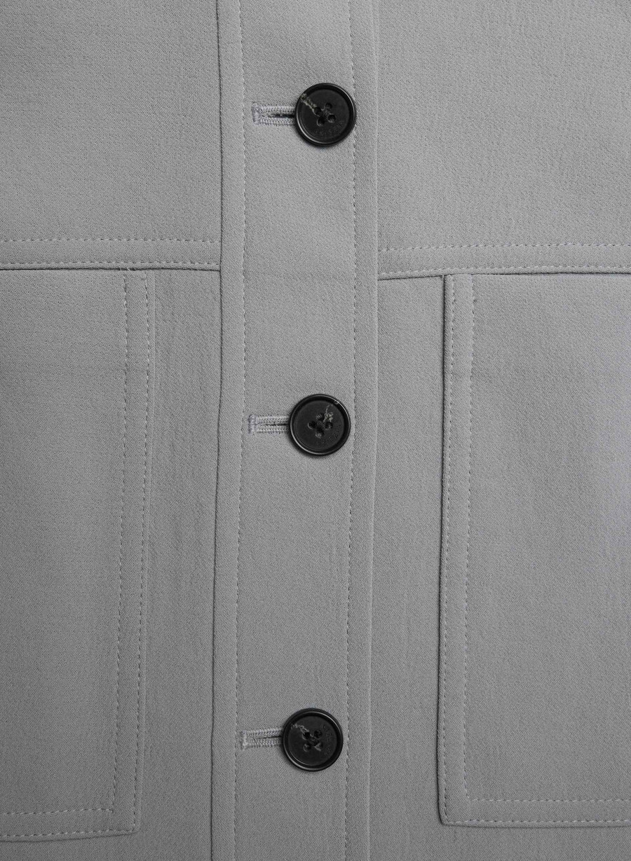 giacca corta - crepette riverstone grey