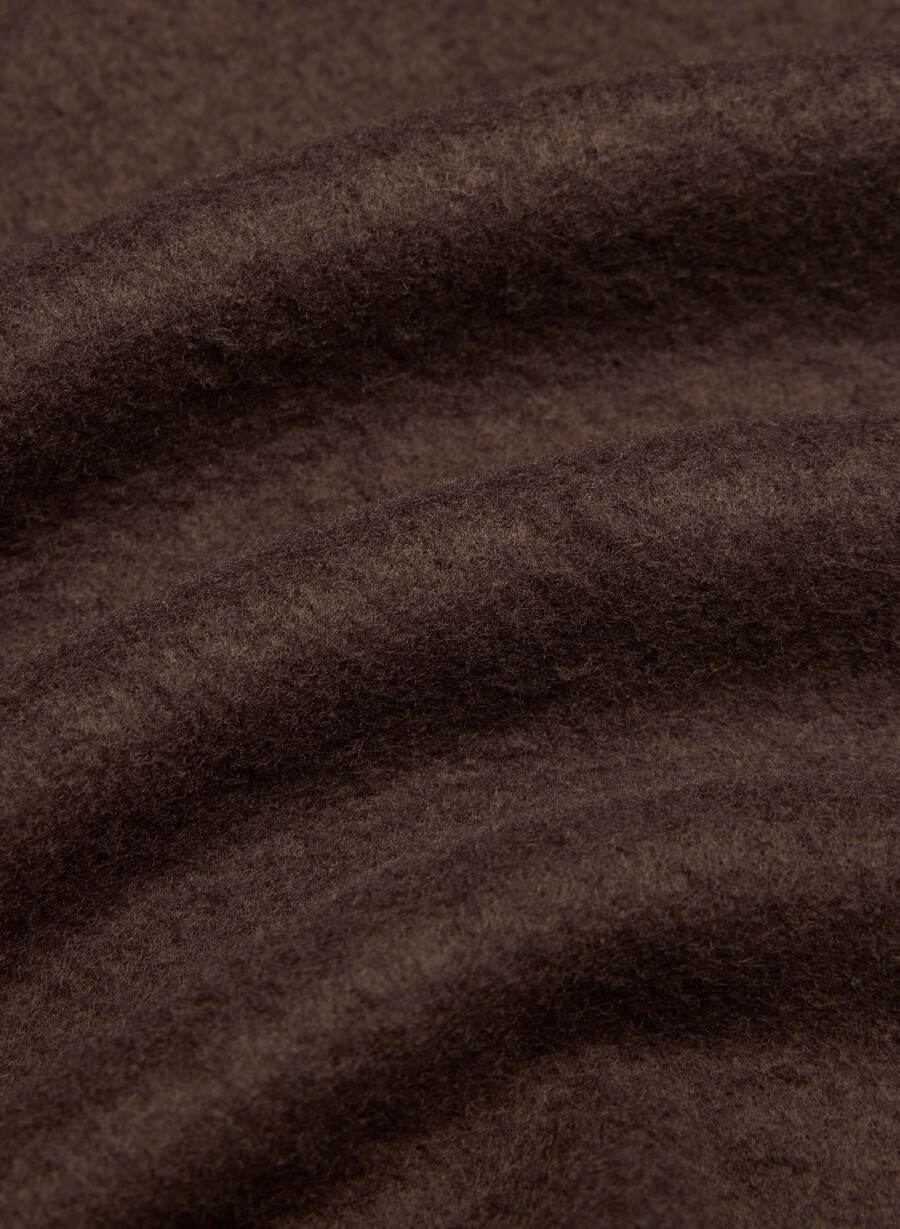 cozy sweatfleece mega hi-rise mini short rich mocha brown