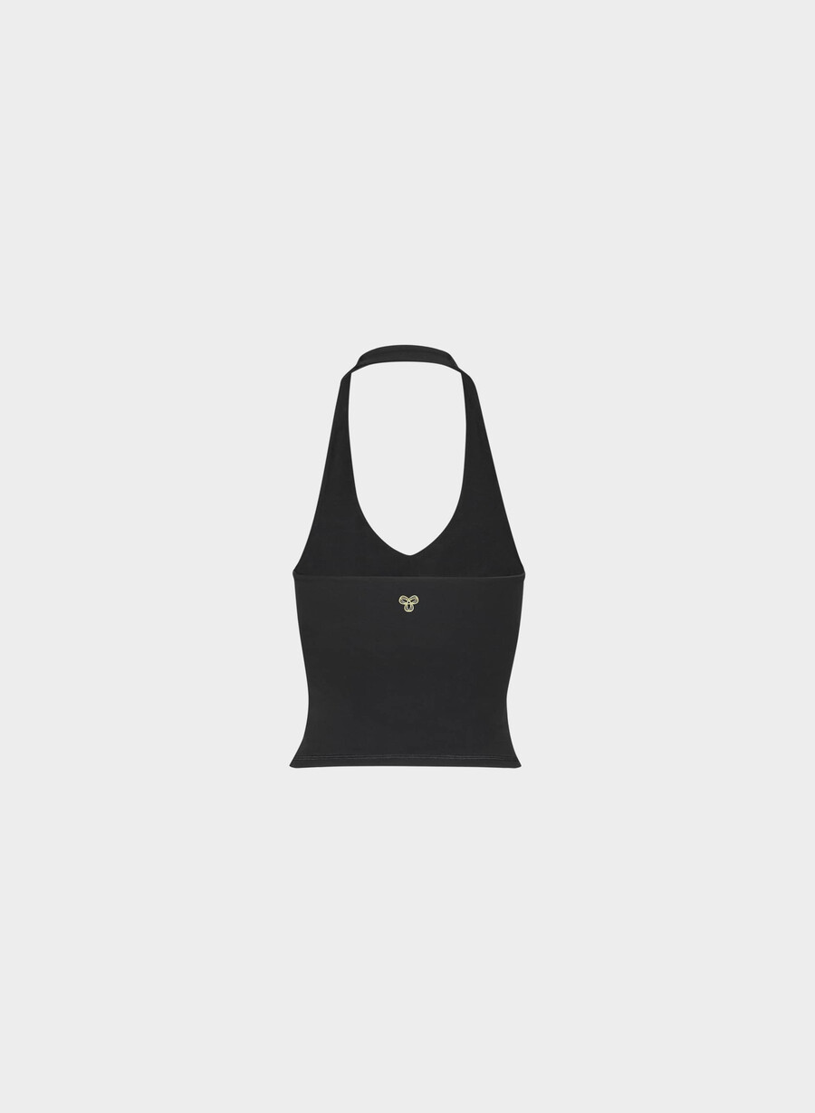 canotta sportiva butter prime halter nera