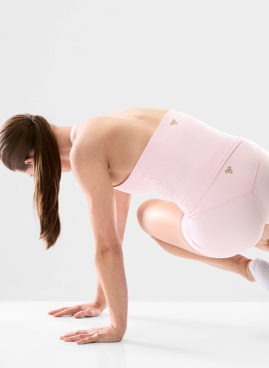 canotta sportiva butter prime halter villa pink