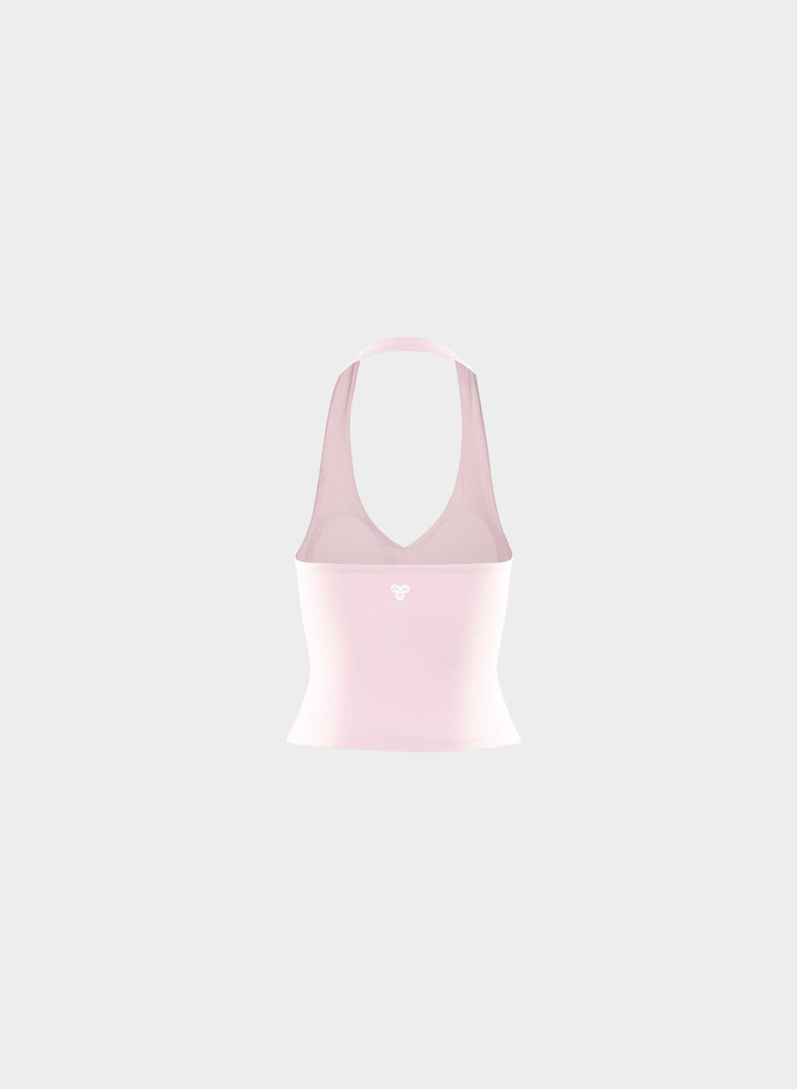 canotta sportiva butter prime halter villa pink