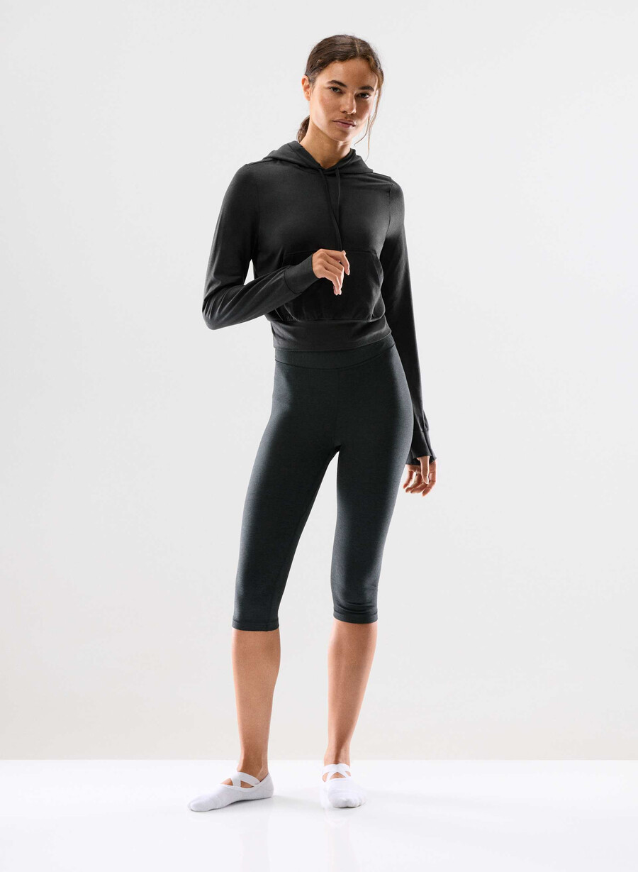 capri softwhip flawless hi-rise heather black