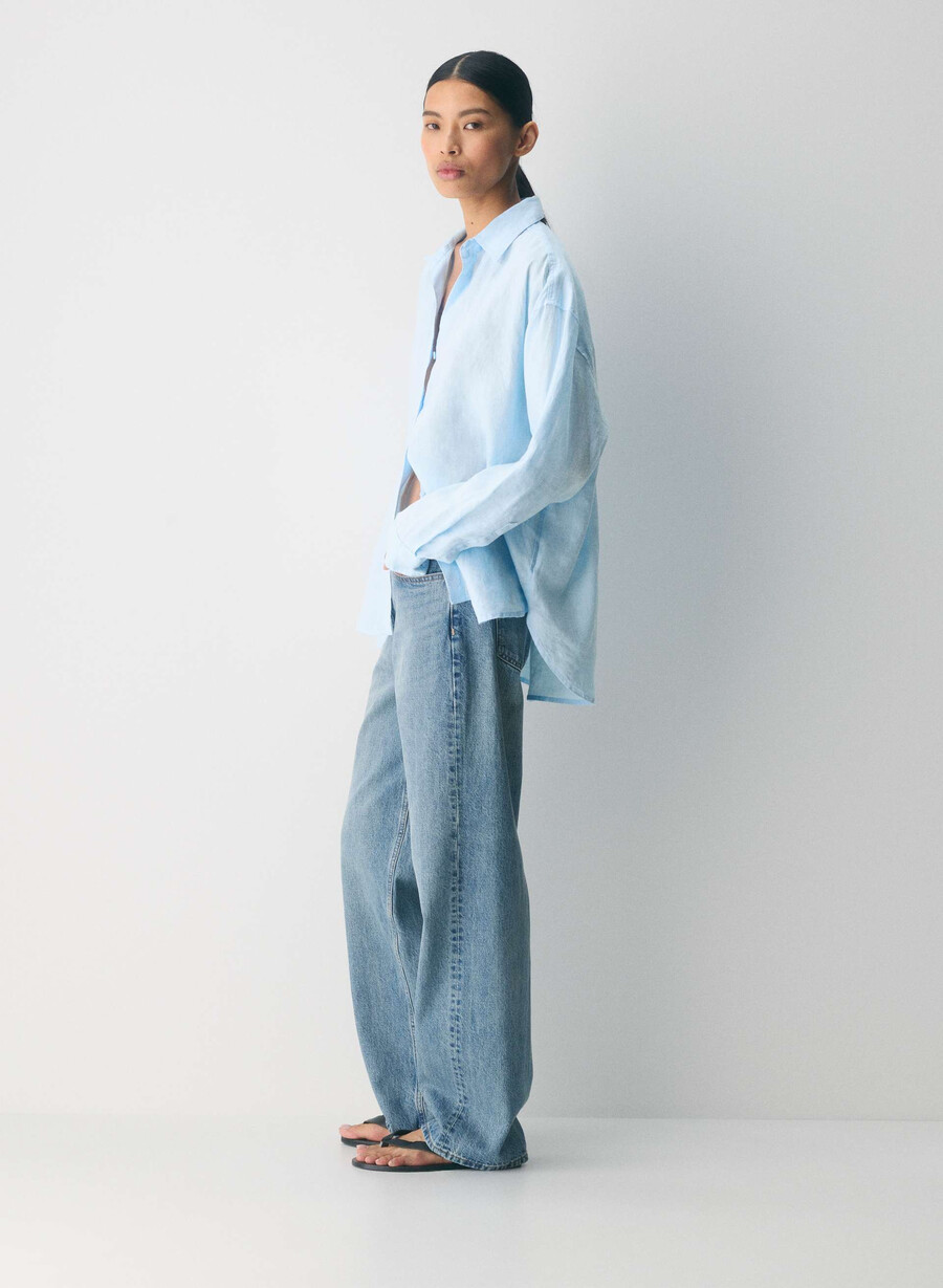 camicia in lino darchivio villa blue