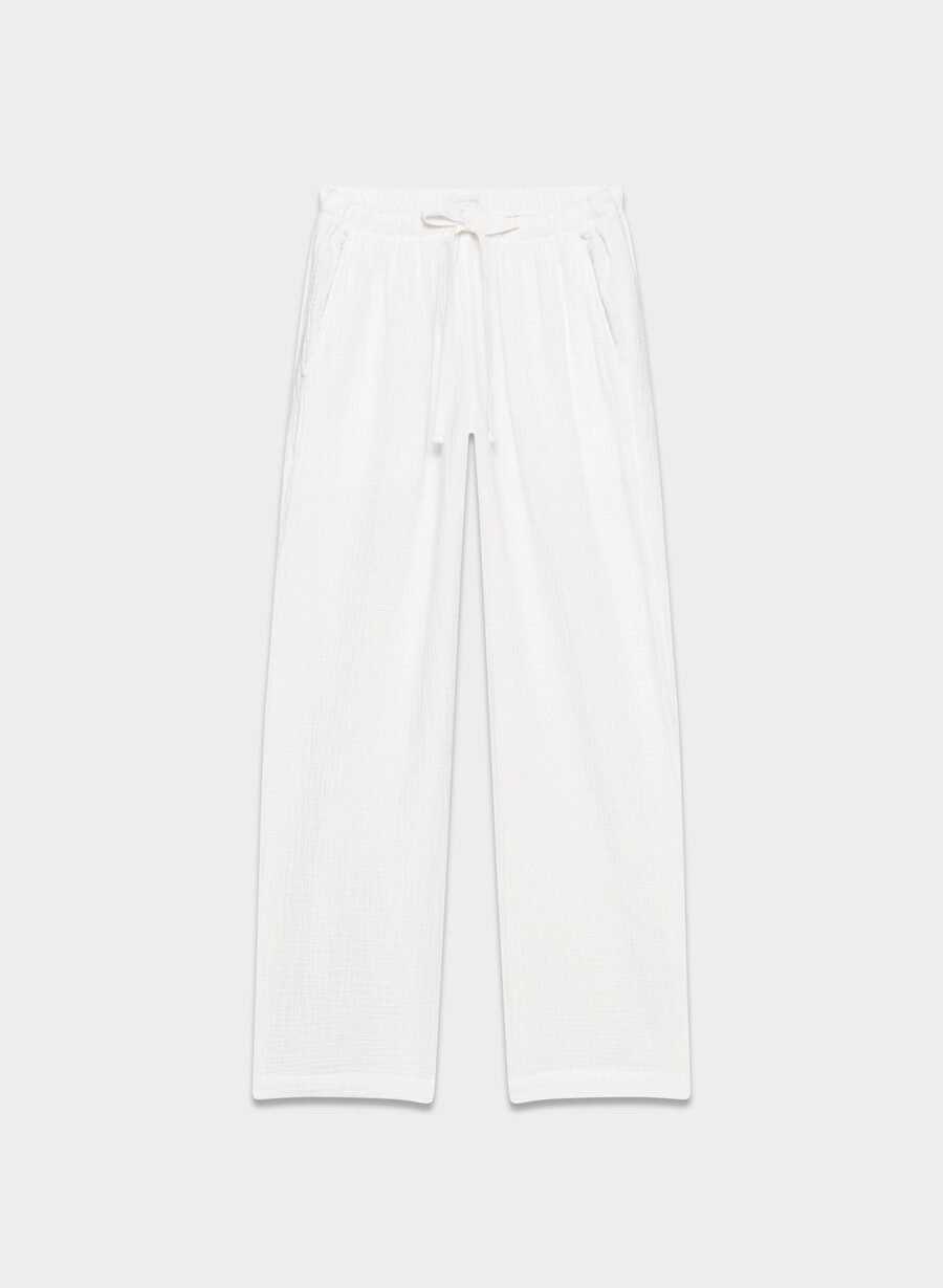 pantaloni da vela airplush cotton bianco