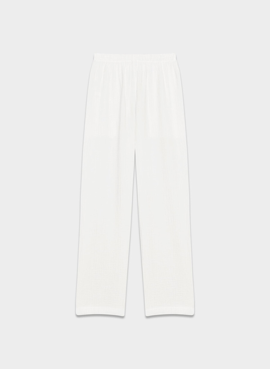pantaloni da vela airplush cotton bianco