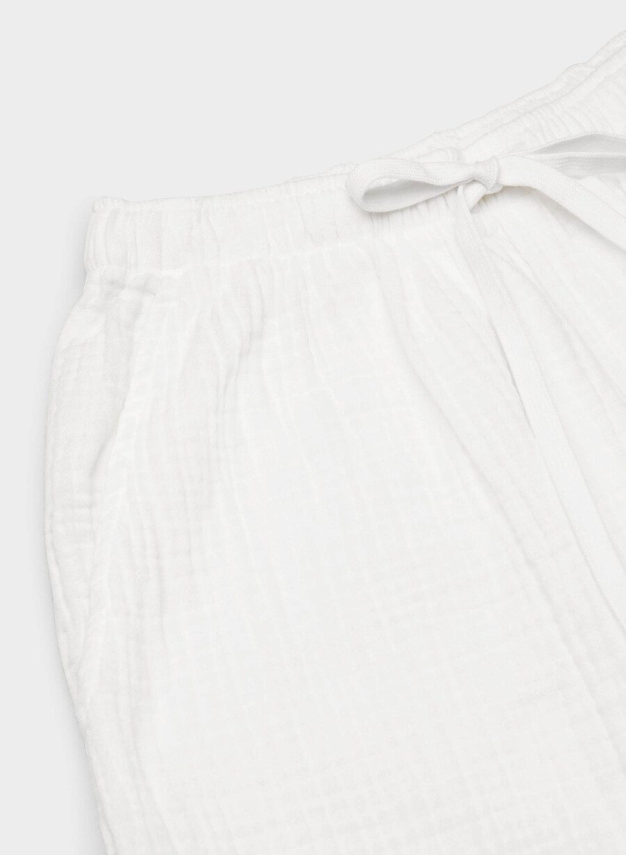 pantaloni da vela airplush cotton bianco