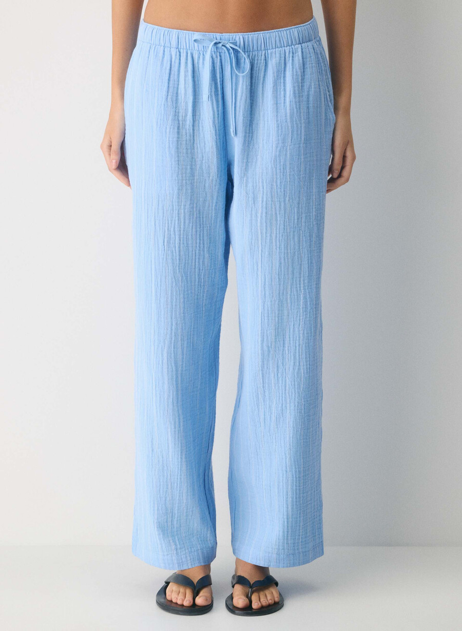 pantaloni da vela airplush cotton beatrice st pscd bl
