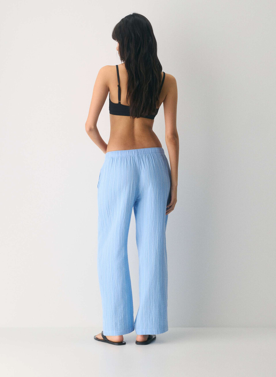 pantaloni da vela airplush cotton beatrice st pscd bl