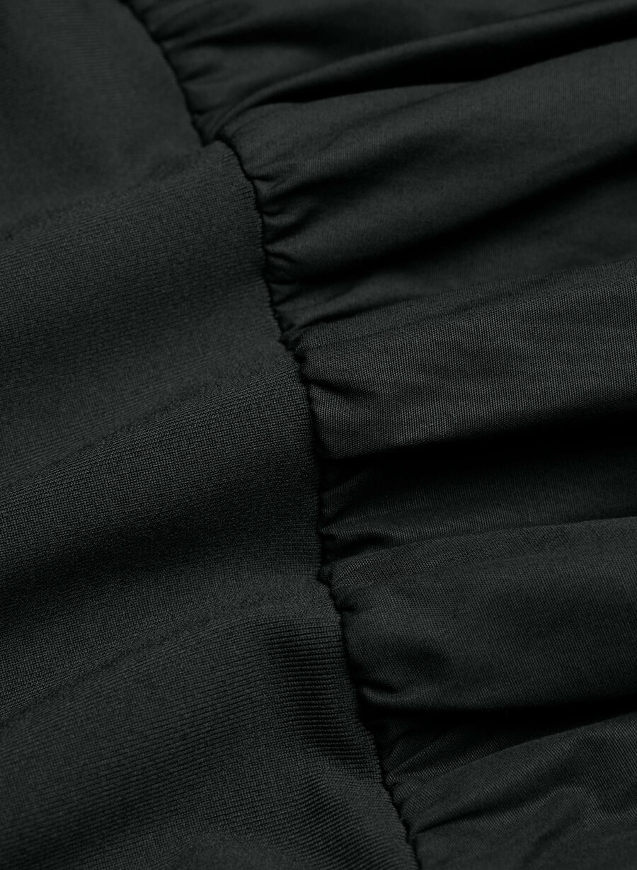 abito in popeline privato nero