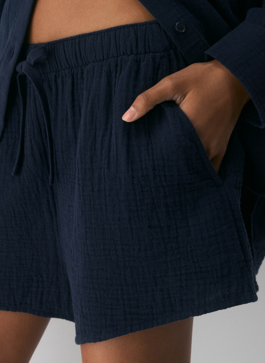 pantaloncini corti airplush cotton sail admiral