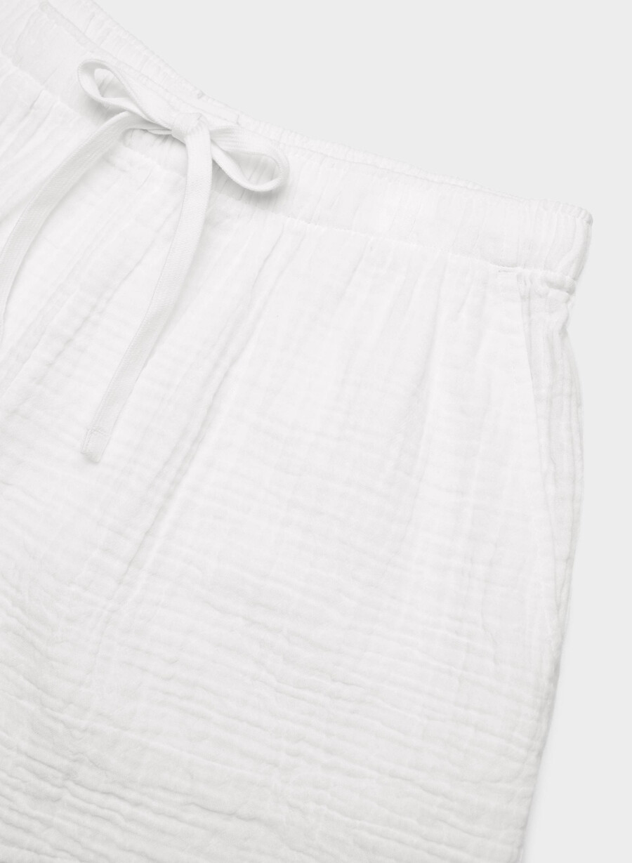 pantaloncini corti airplush cotton sail bianco