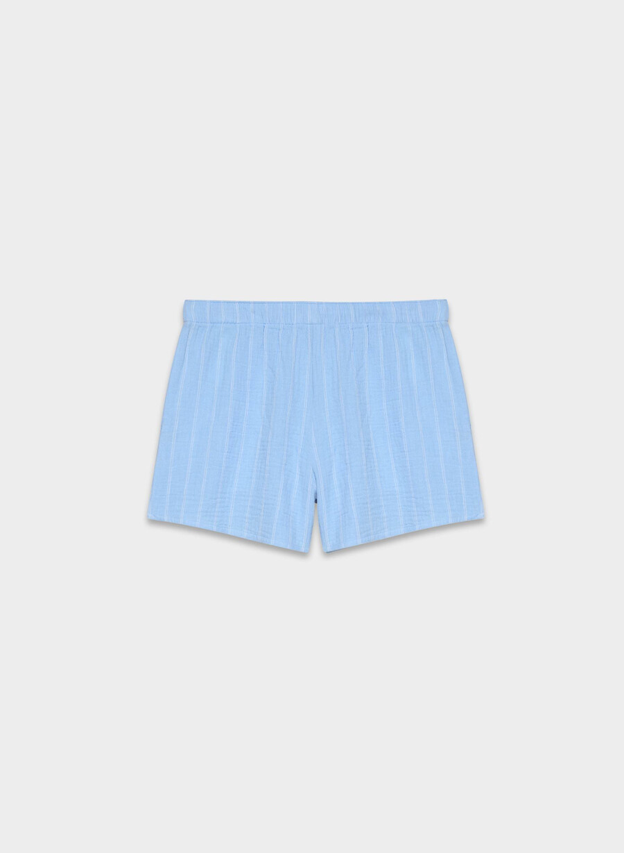 pantaloncini in vela airplush cotton beatrice st pscd bl