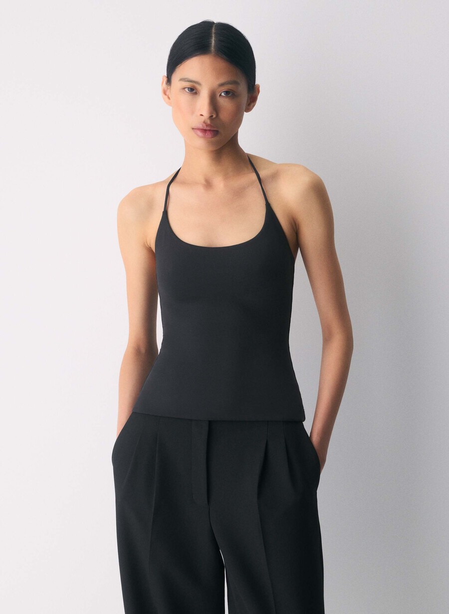 top con scollo allamericana original contour grace nero