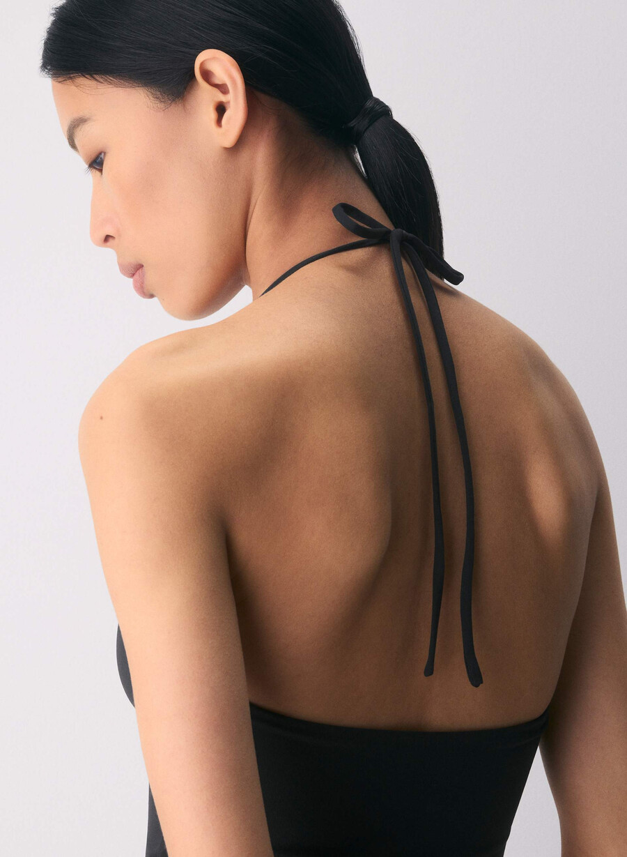 top con scollo allamericana original contour grace nero