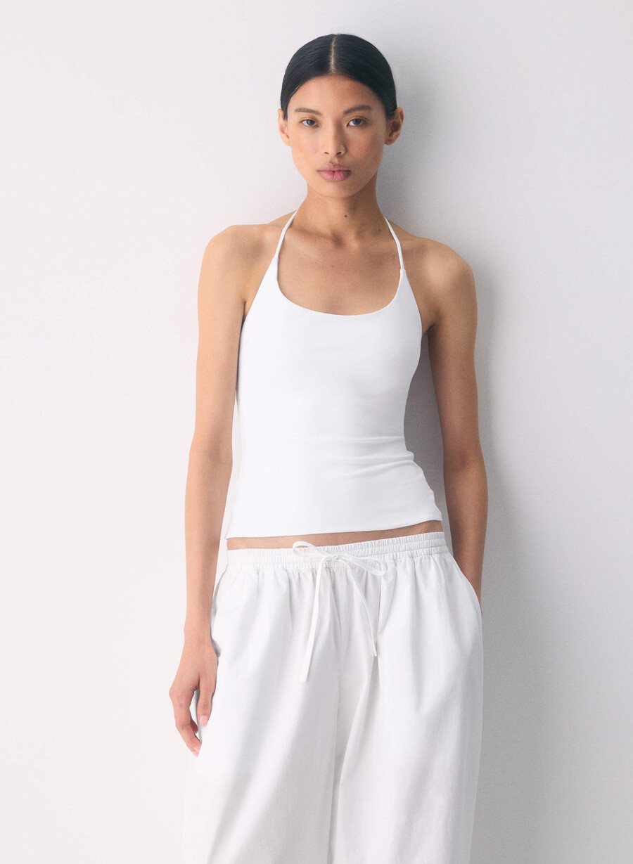 top con scollo allamericana originale contour grace bianco brillante