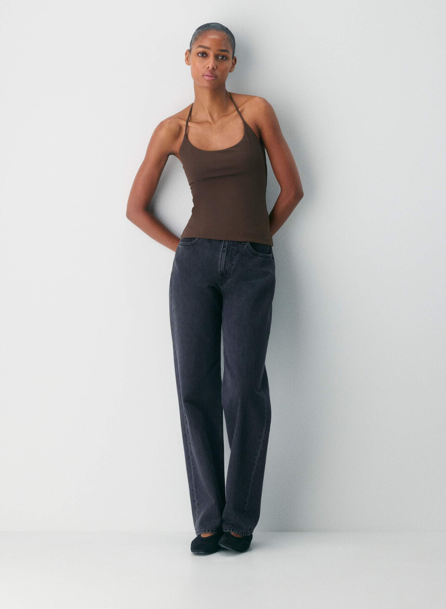 top con scollo allamericana originale contour grace marrone mocha intenso