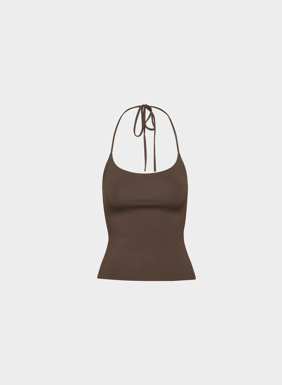 top con scollo allamericana originale contour grace marrone mocha intenso