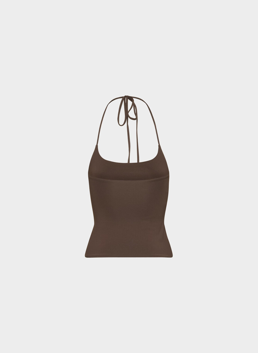 top con scollo allamericana originale contour grace marrone mocha intenso