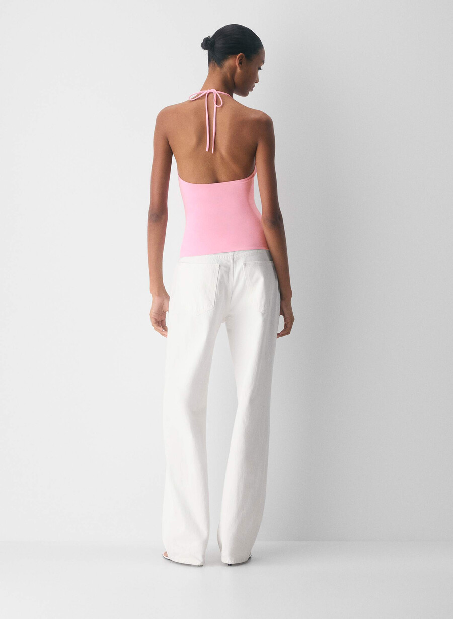 top con scollo allamericana originale contour grace jellybean pink