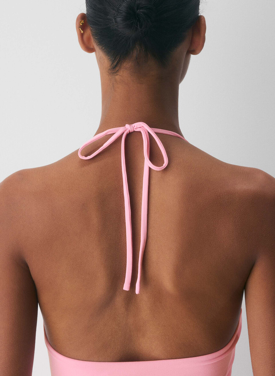 top con scollo allamericana originale contour grace jellybean pink
