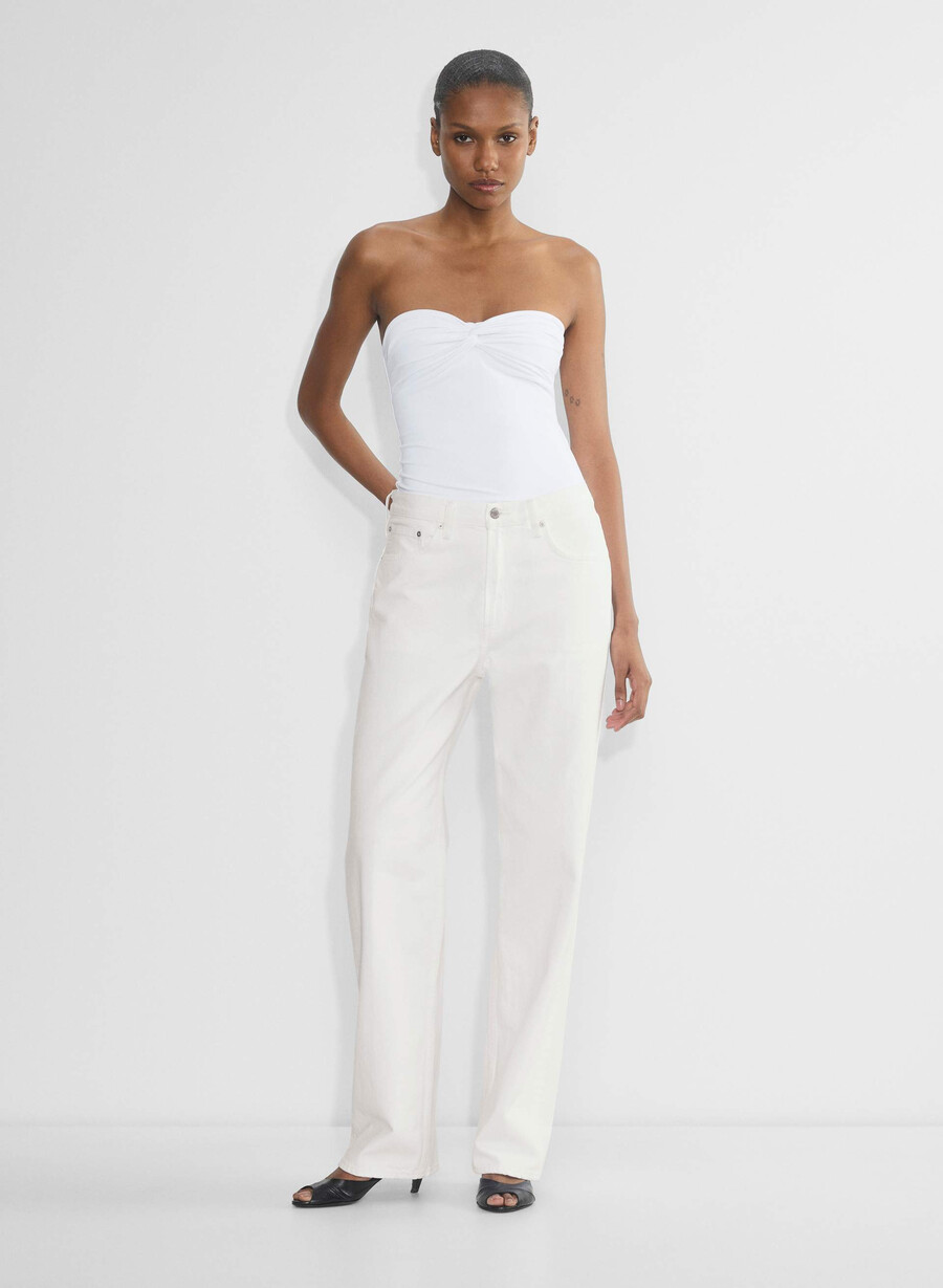 top a tubo ipnotico original contour bianco brillante