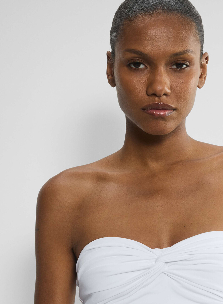 top a tubo ipnotico original contour bianco brillante